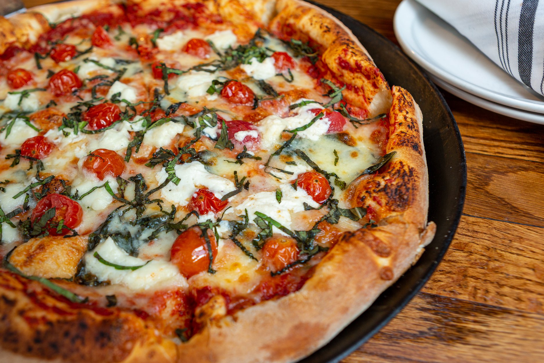  American Margherita pizza at Brown Dog Pizza