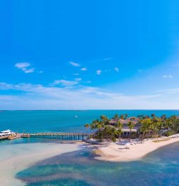 aerial of Little Palm Island Resort & Spa