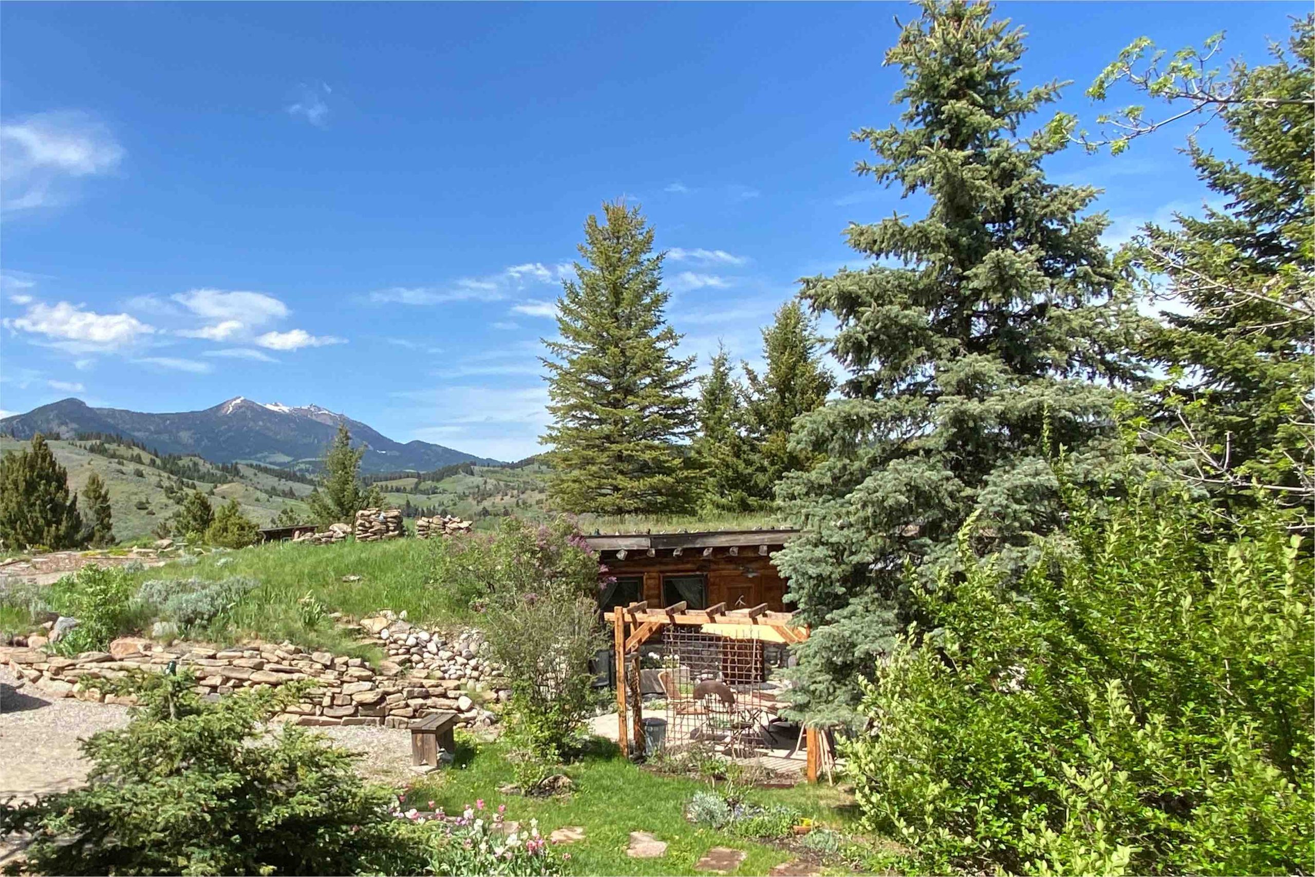 Mountain View Cabin Built Into the Landscape