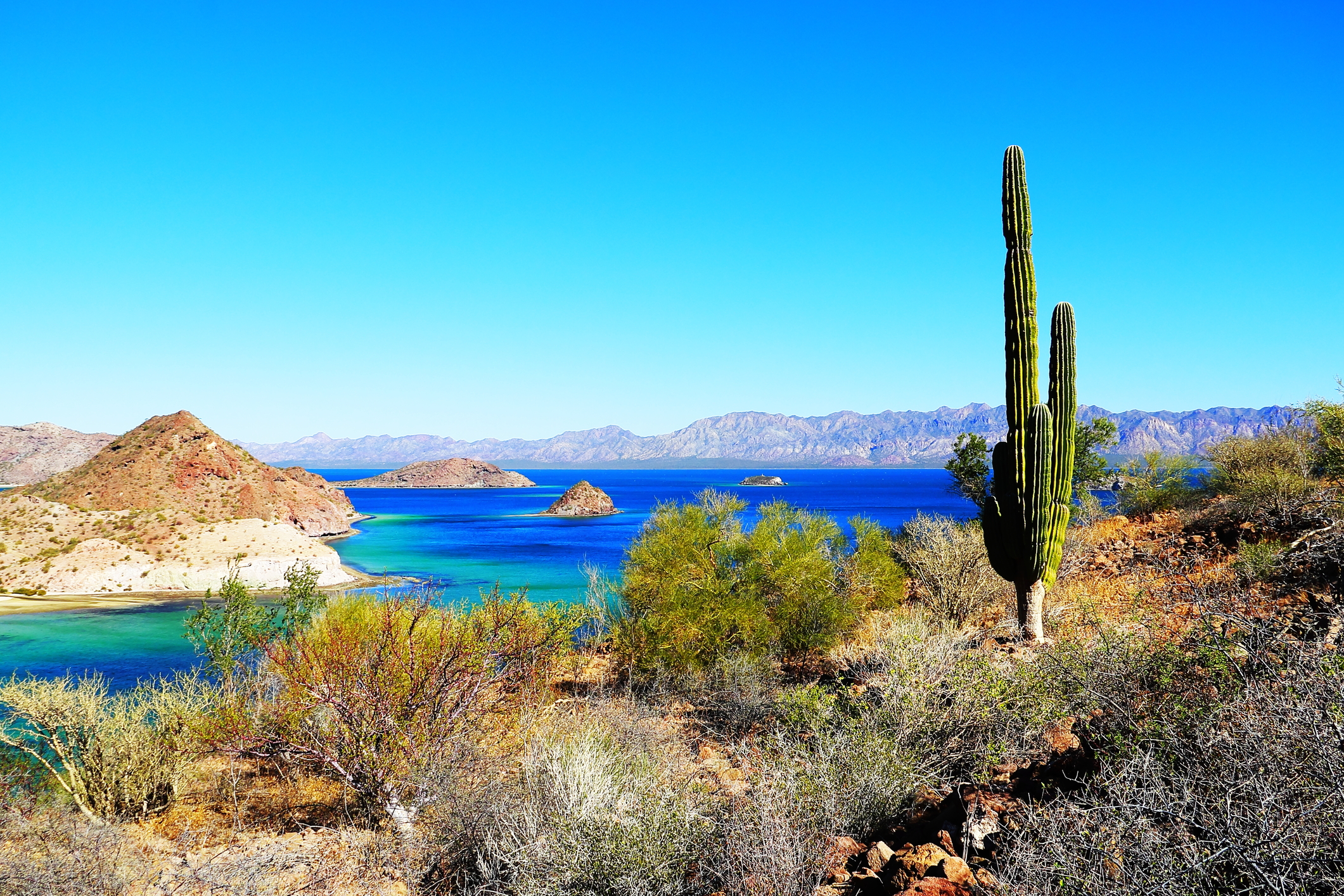 Loreto bays in the Sea of Baja, California