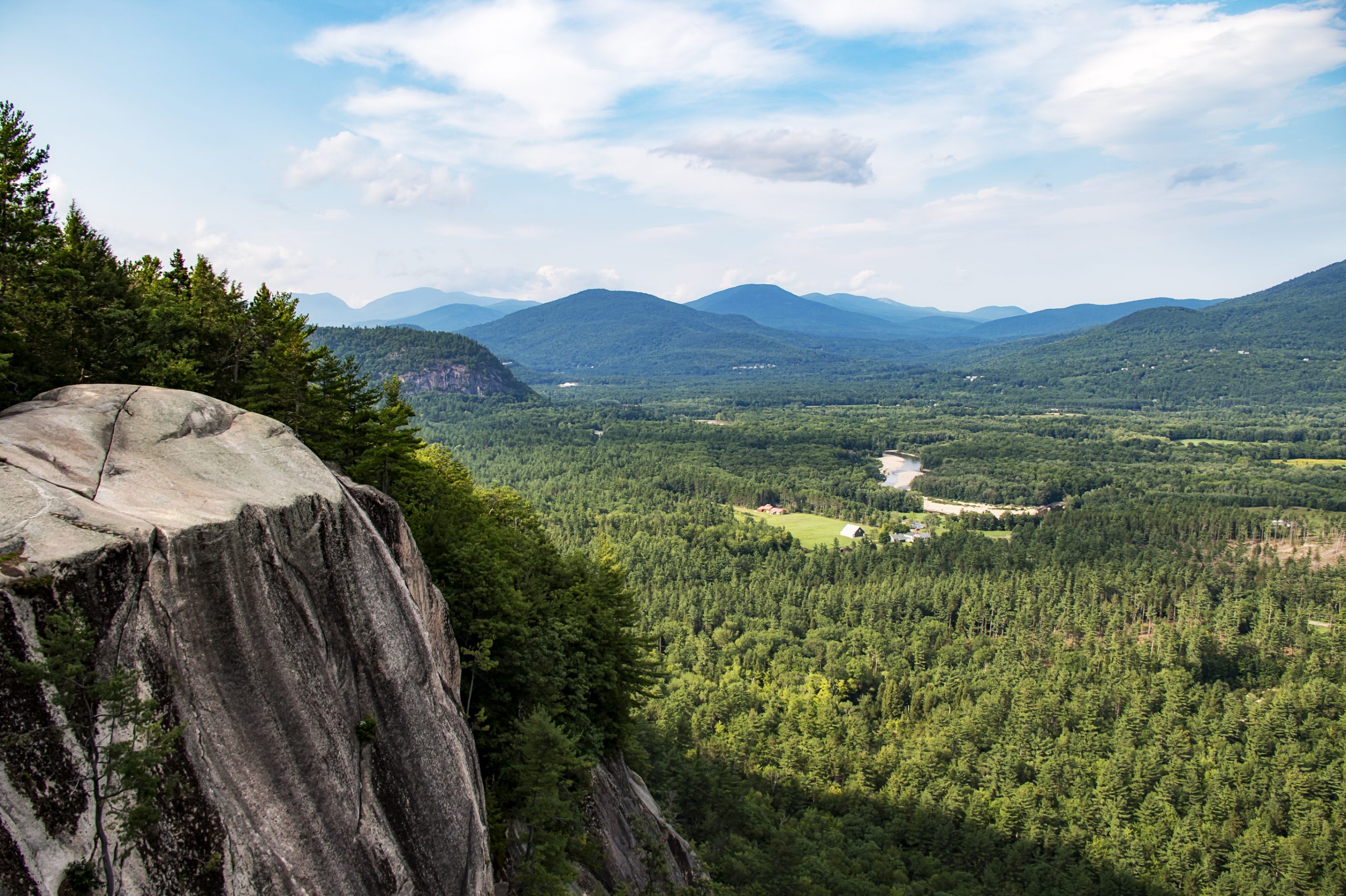 Mountain view from Cathedral Ledge, North Conway, New Hampshire