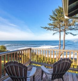 balcony overlooking the ocean