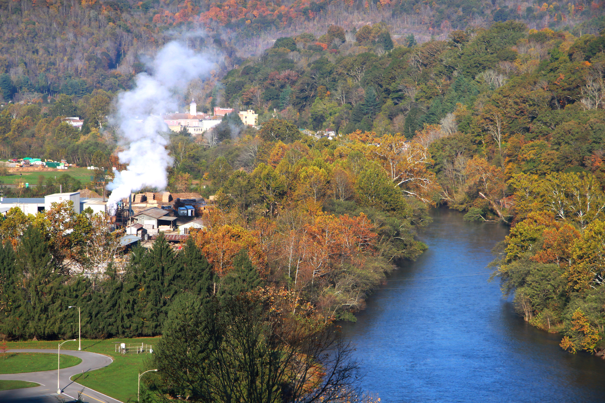 Fall leaves in Sutton, WV