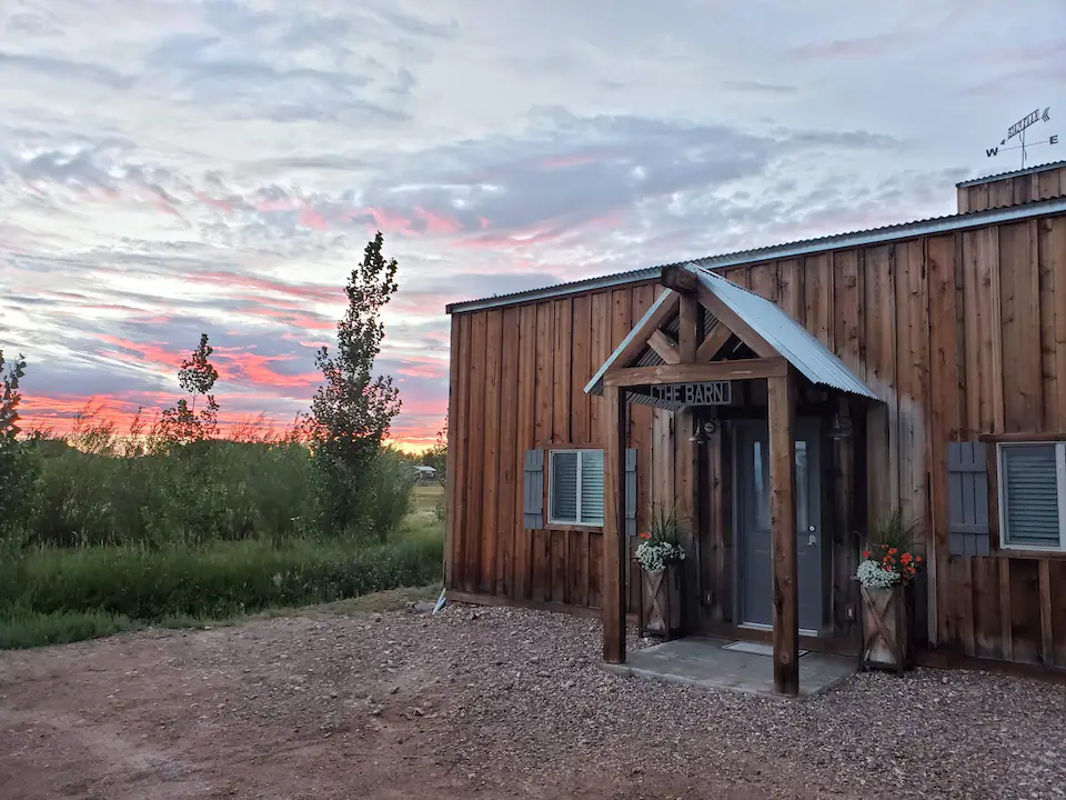 Beautiful country views from this tiny cabin