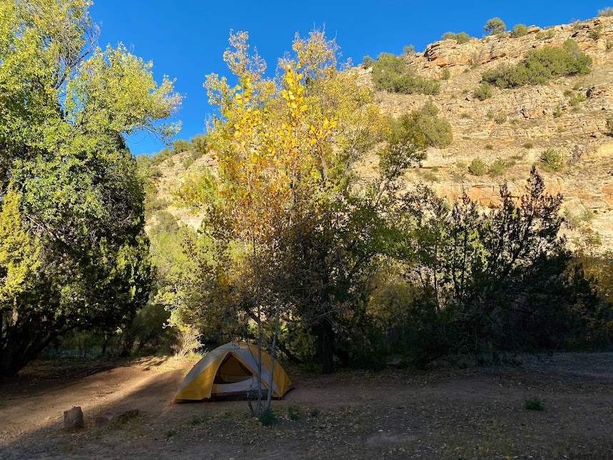 Peaceful sites along the river with hiking nearby