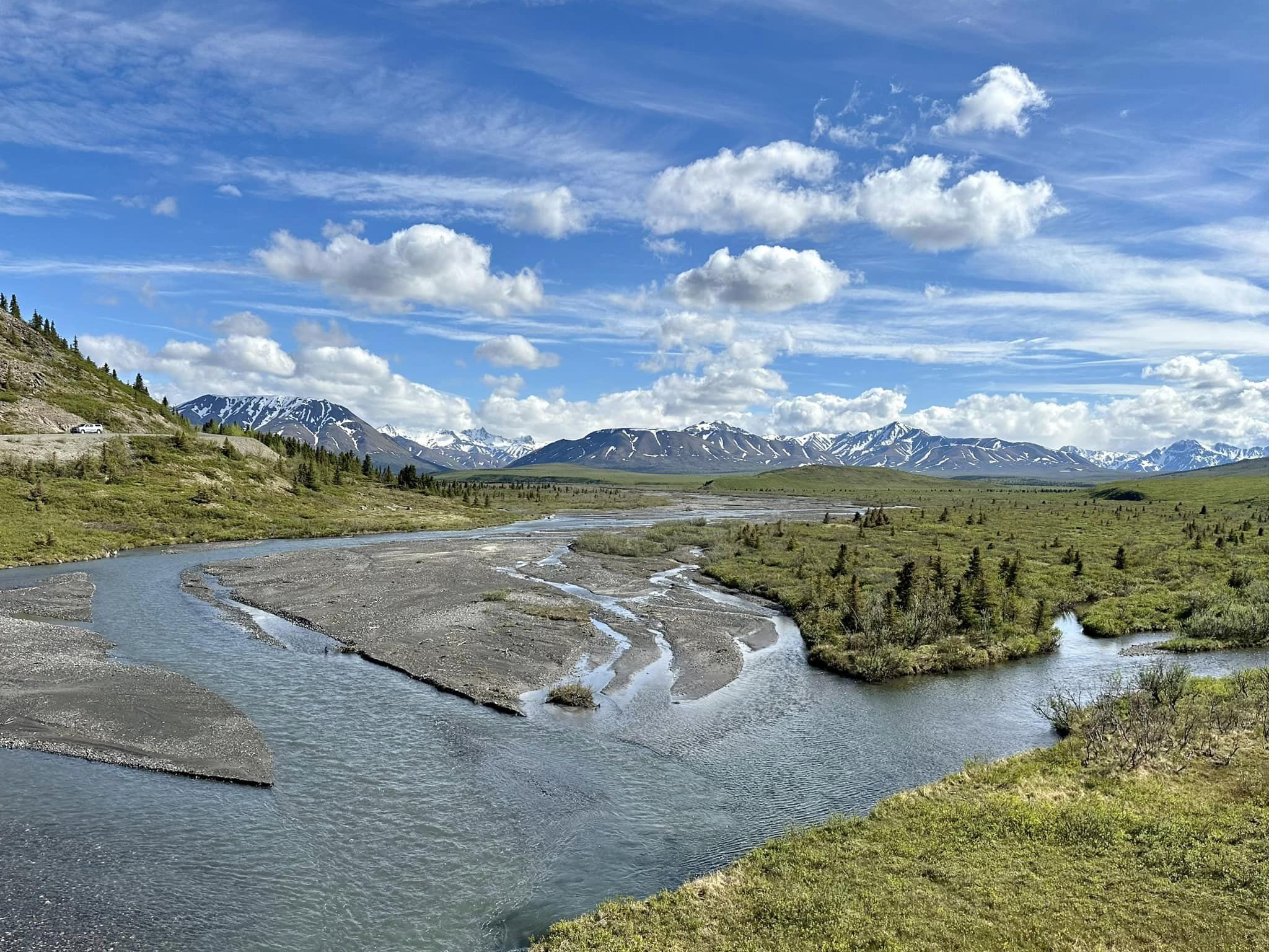 view of the Savage River, Denali National Park