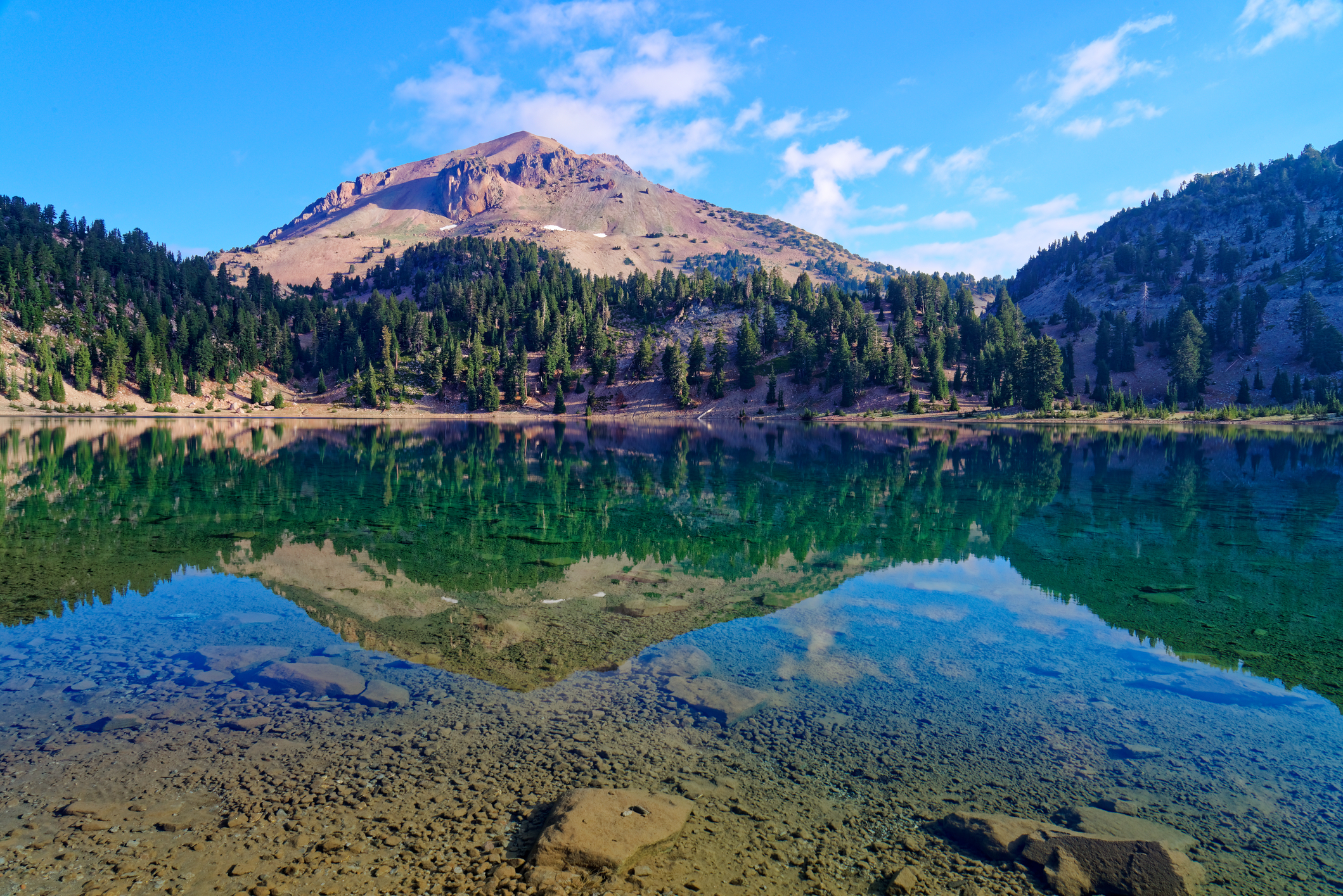 Lake Helen in Lassen Volcanic National Park, California