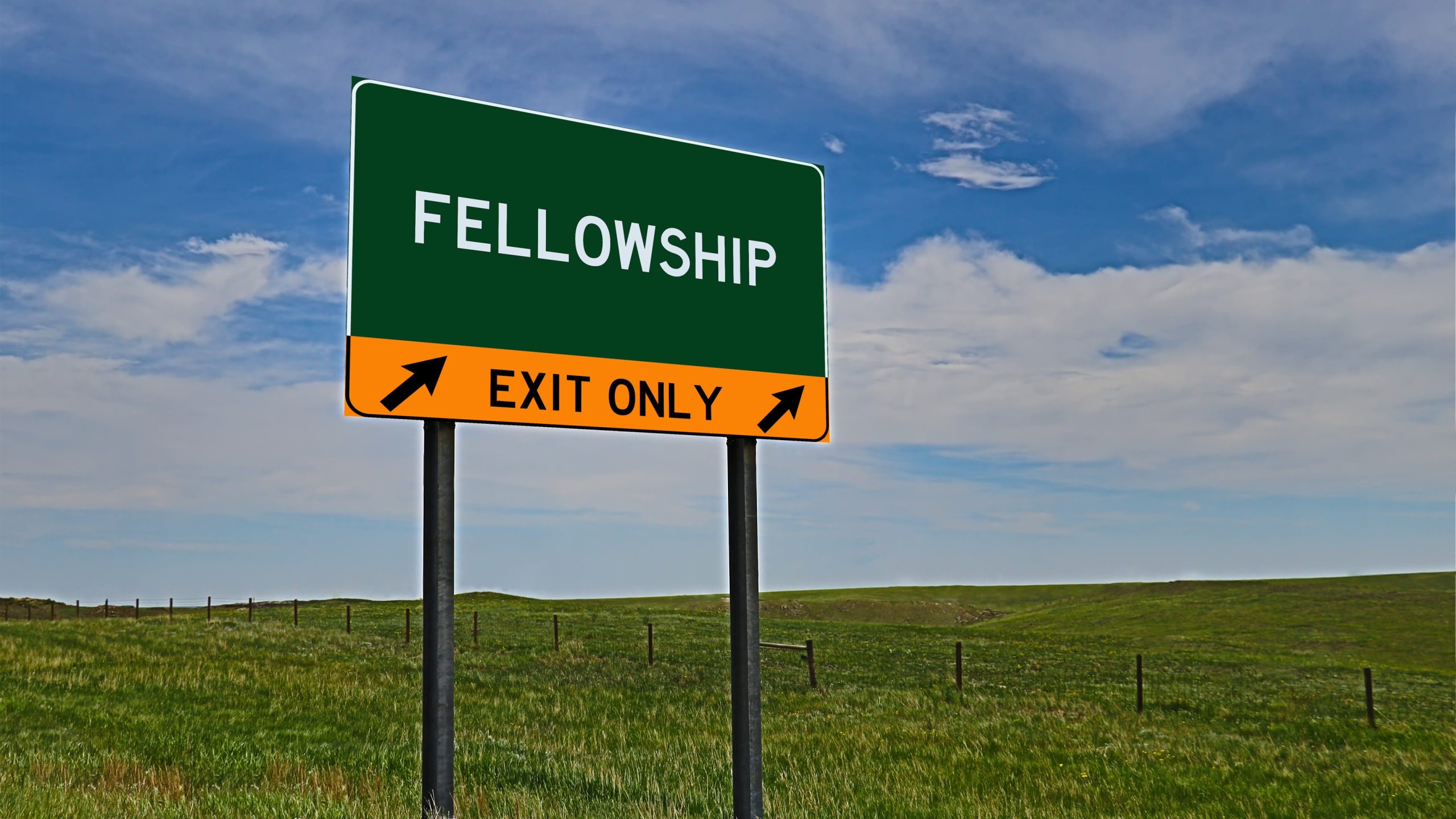 Travel Fellowship Road Sign