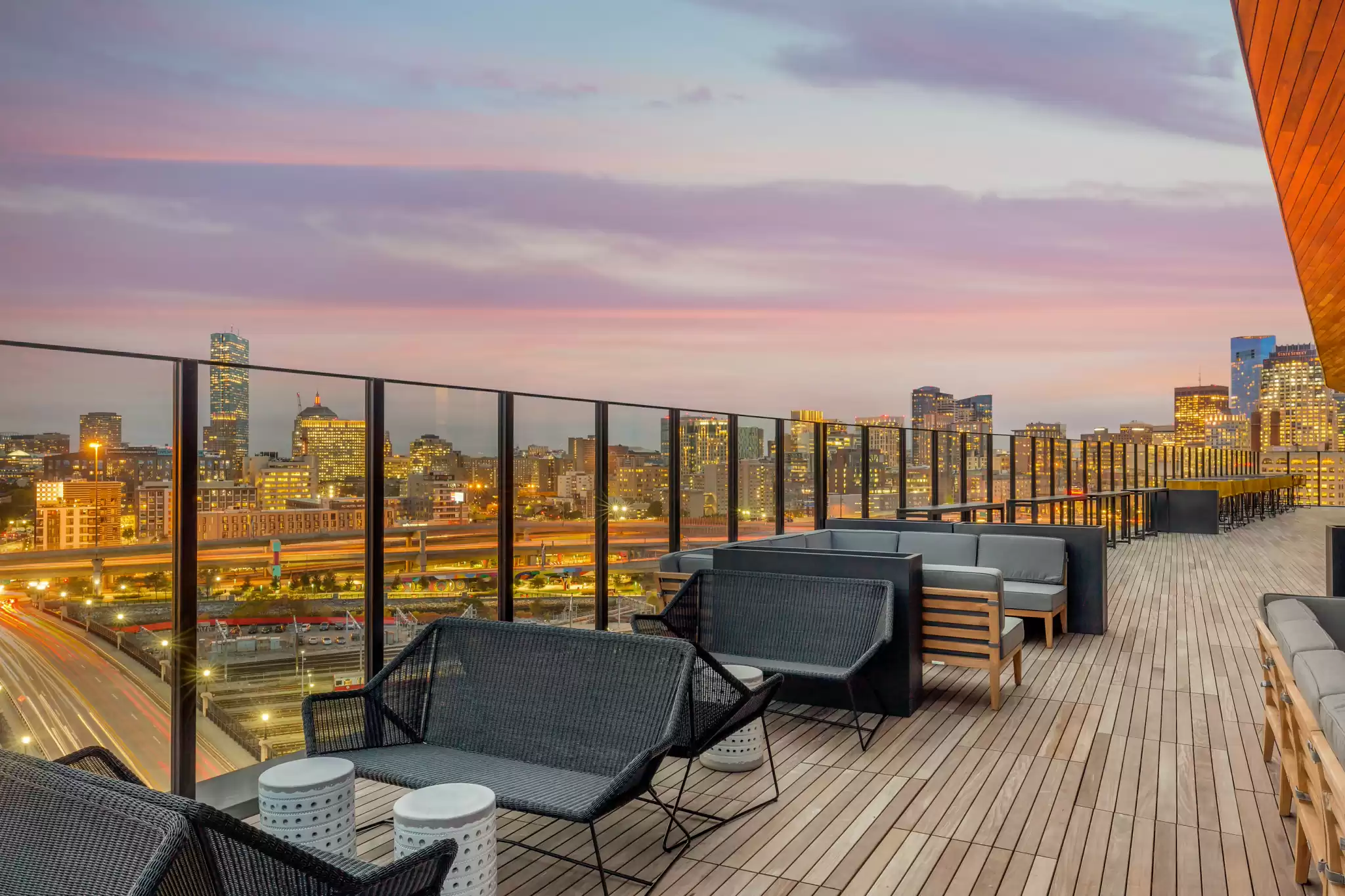 A stylish terrace to enjoy the views and fresh air