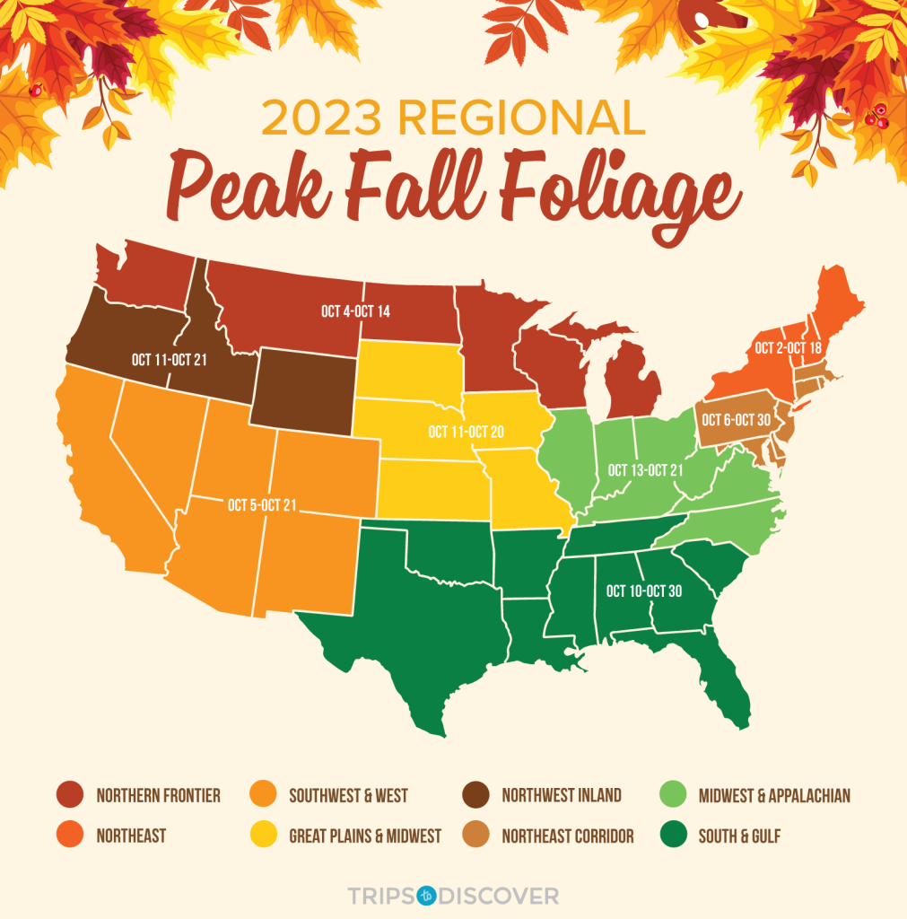 Peak Times to See Fall Foliage Across the US [2023] – Trips To Discover