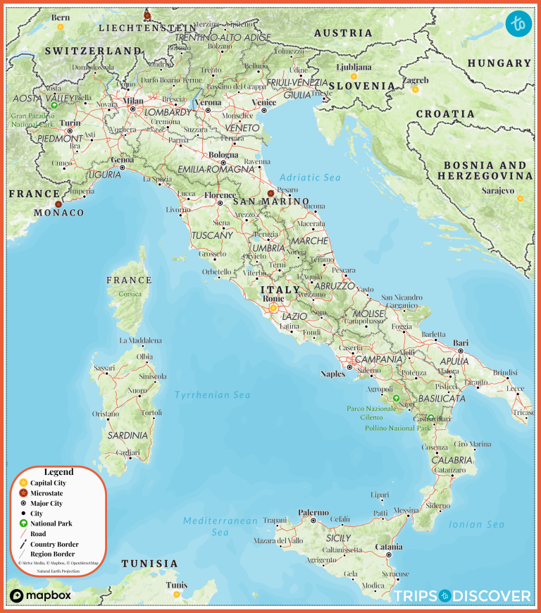 Map of Italy (With Cities & Regions) – Trips To Discover